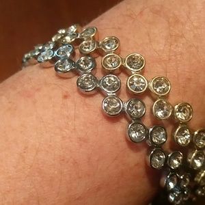 rhinestone stacking bracelets